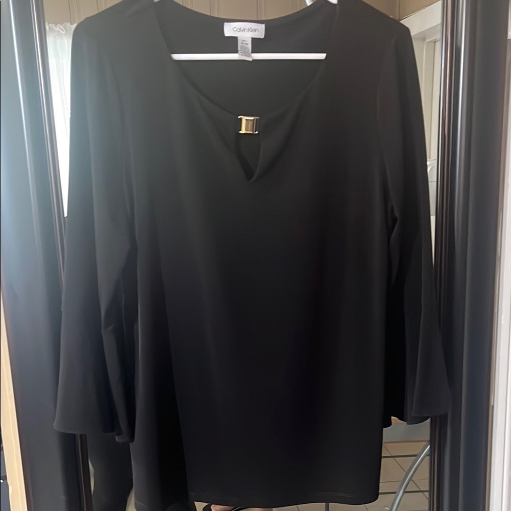 Calvin Klein Black Relaxed Blouse